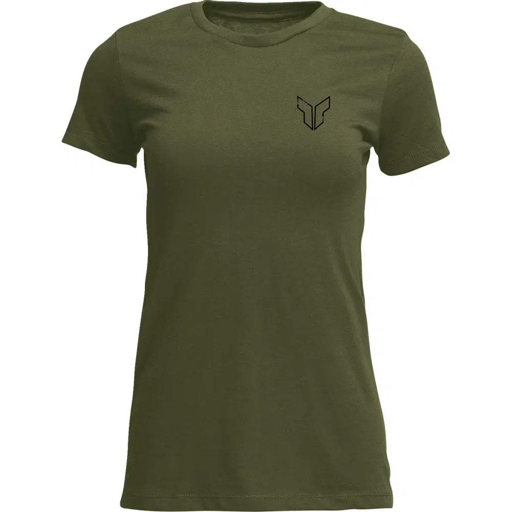 Camiseta remendada para mujer