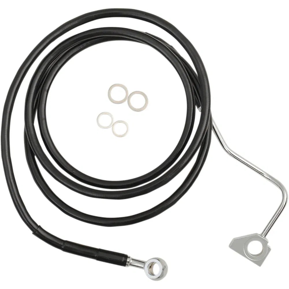 Kit de línea de freno de vinilo negro de longitud extendida