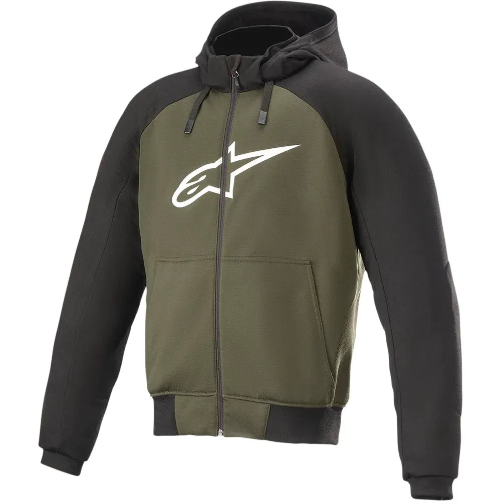 Sudadera con capucha cromada