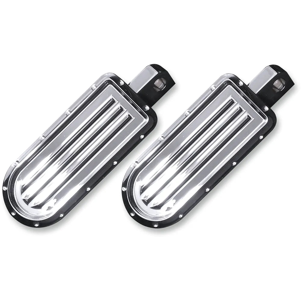 Rear Pegs - Dimpled - Chrome