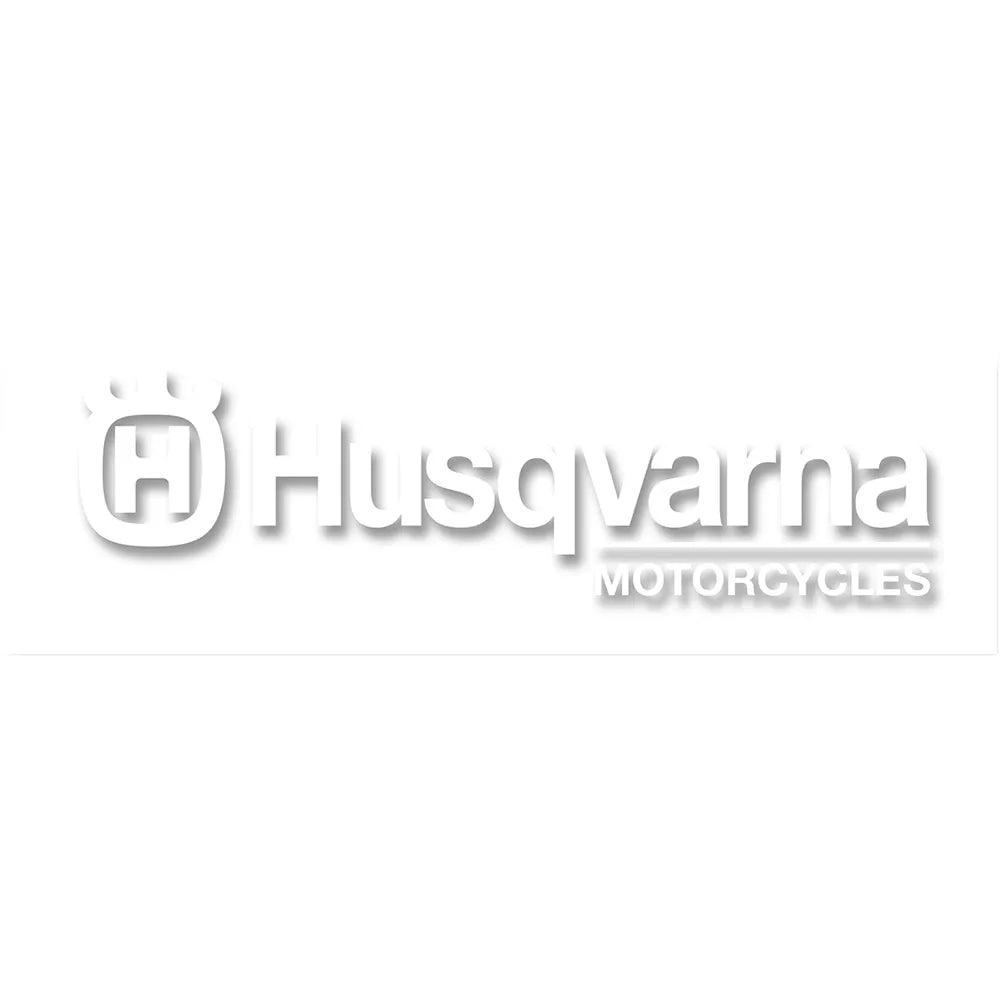 Die-Cut Decal - 3' - Husqvarna White