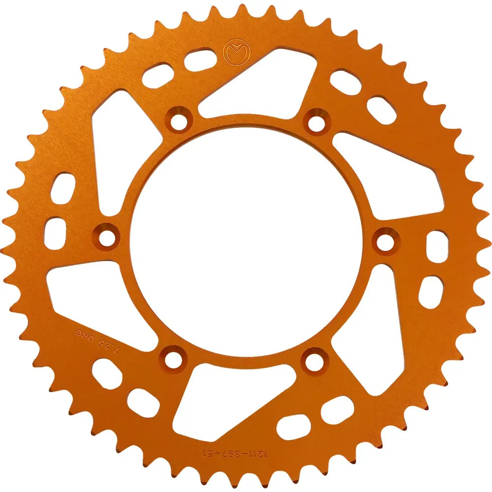 Corona Trasera Aluminio - Corona Trasera - Aluminio - 51 Dientes - Naranja - Husaberg/Husqvarna/KTM