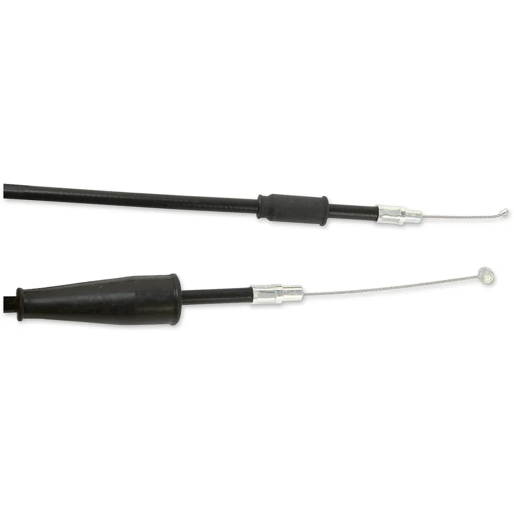 Cable del acelerador de vinilo negro.
