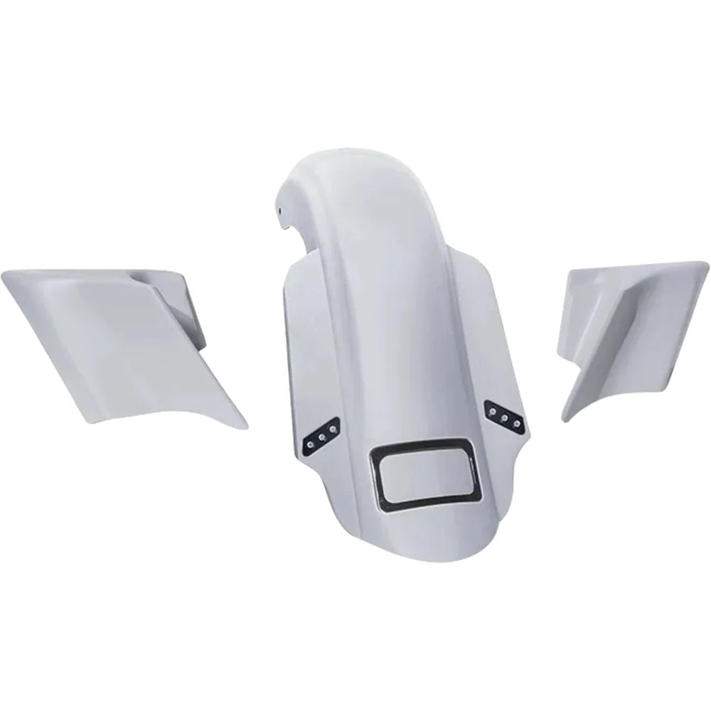 Kit de guardabarros trasero estirado de tres piezas swoop con paneles laterales y thunder pods