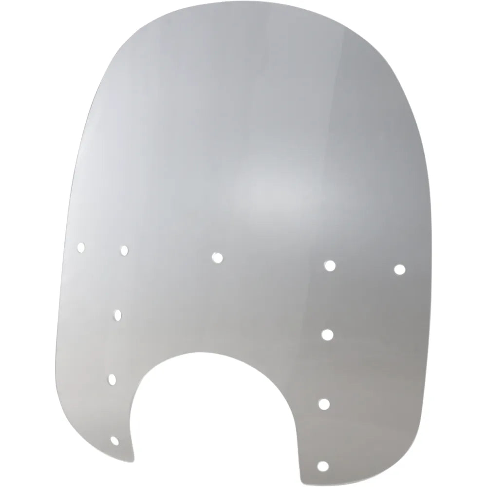 Fats Windshield - 19" - 9" Headlight Cutout - Clear - Plastic