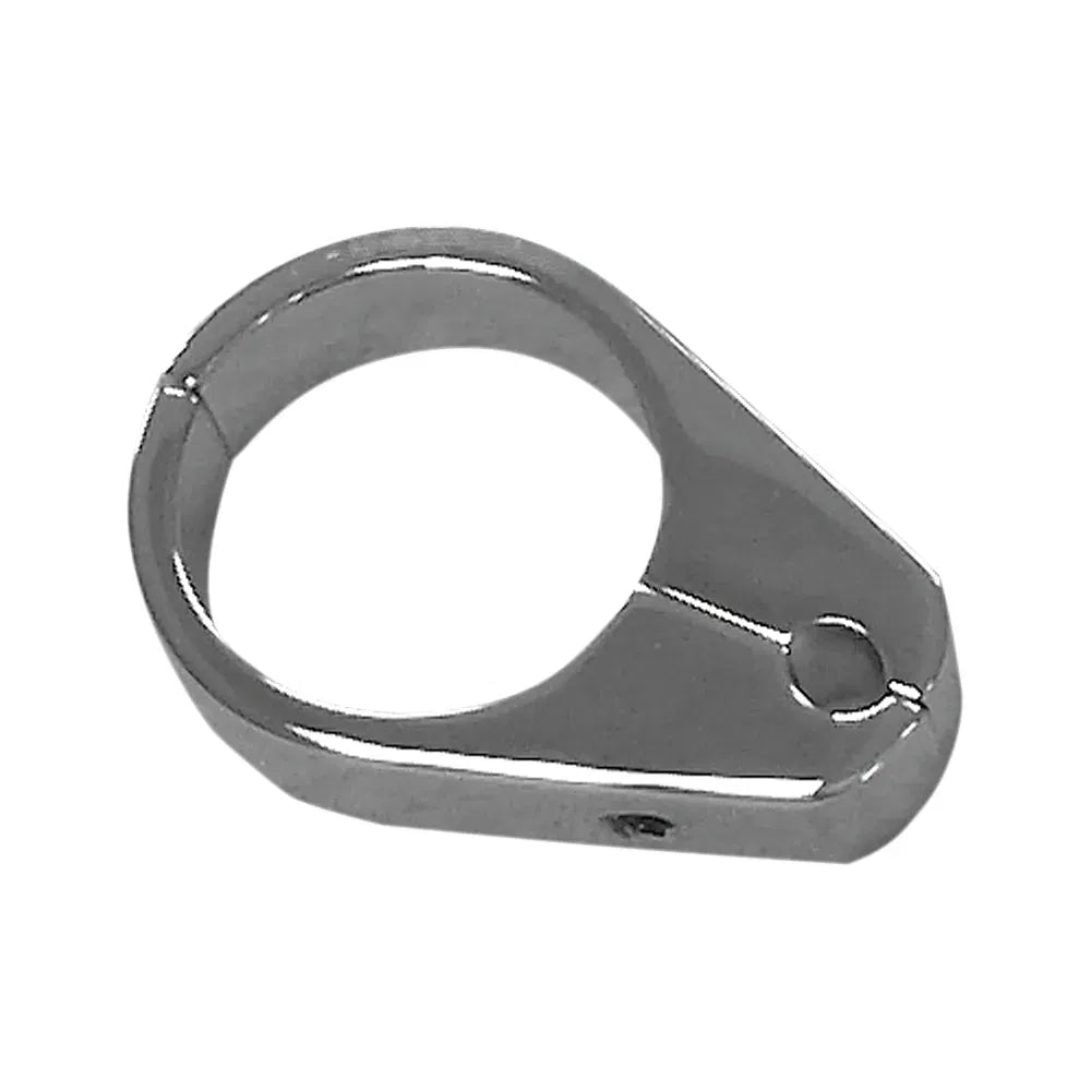 Cable Clamp - Single Throttle/Idle - 1" - Chrome