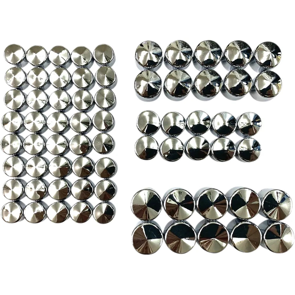 Engine Bolt Covers - Chrome - M8