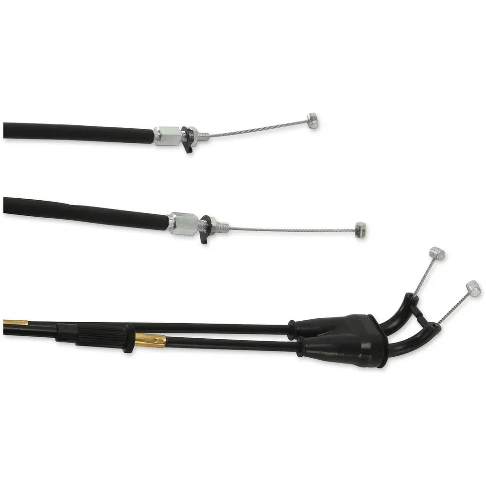 Cable del acelerador de vinilo negro.