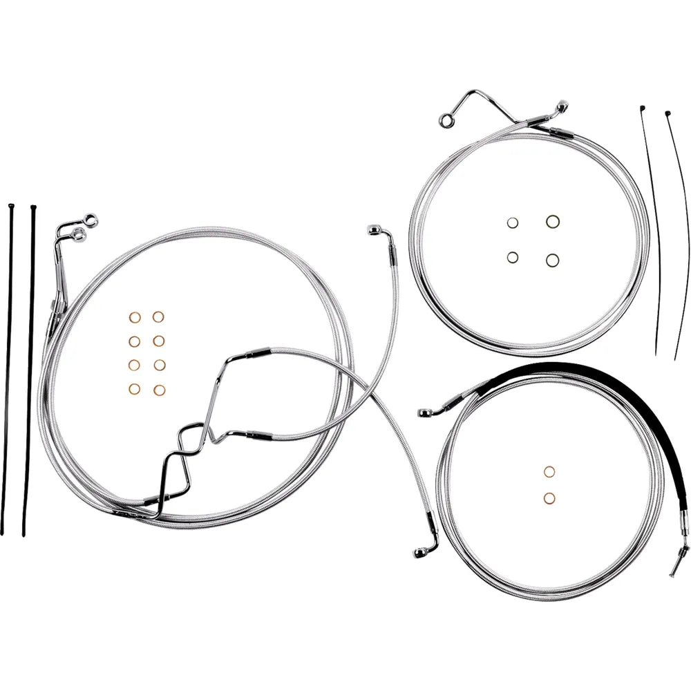 Kit de instalación de manillar de diseñador Sterling Chromite II® - Kit de instalación de manillar de diseñador Sterling Chromite II® - 8" - FLHR '17-'20