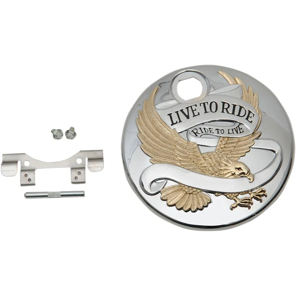 Cubierta del deposito de combustible Live to Ride - Oro