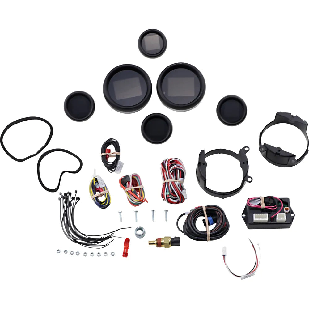 MLX 6-Gauge Instrument Kit - Black Bezel