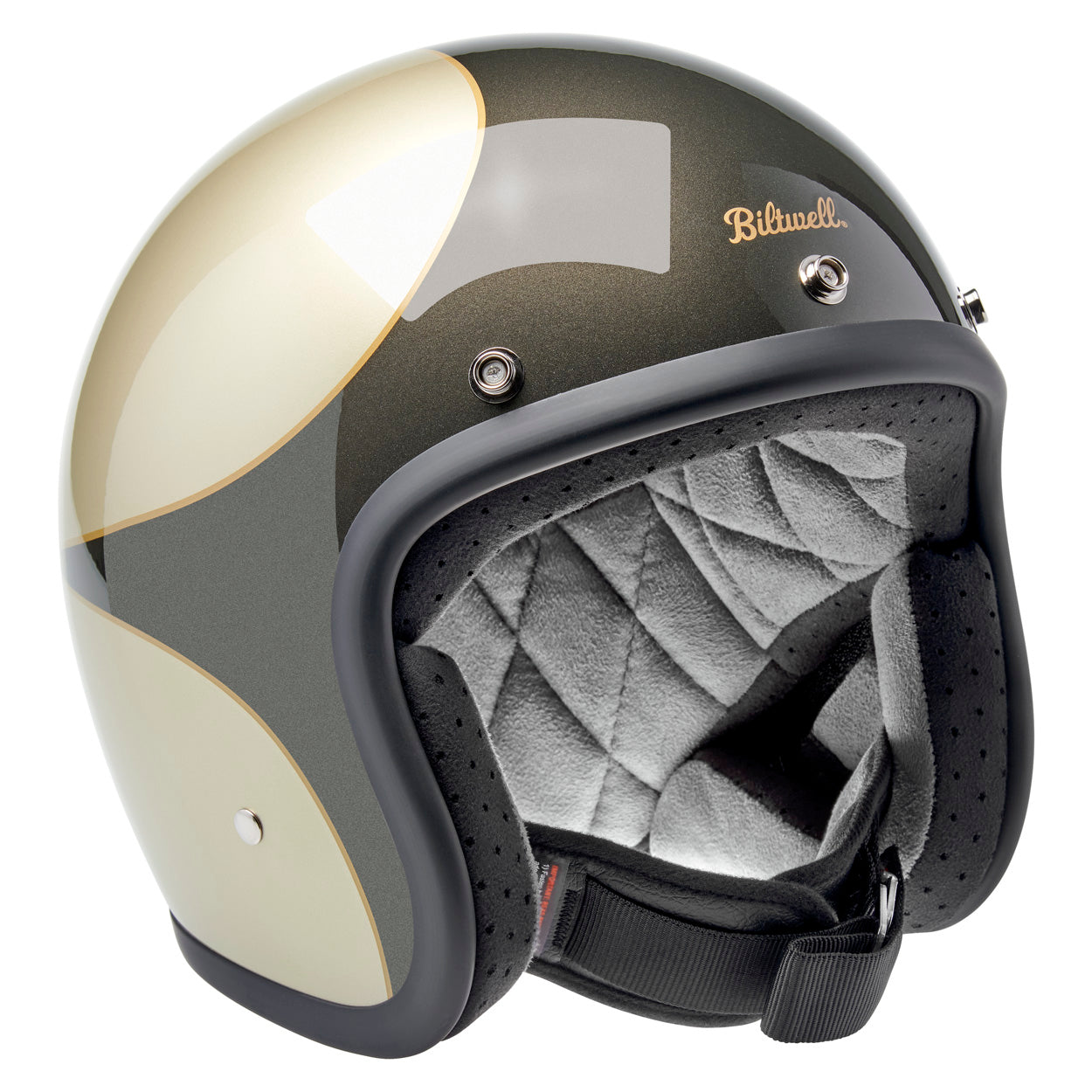 Casco Biltwell bonanza Scallop - Metallic Charcoal/Champagne