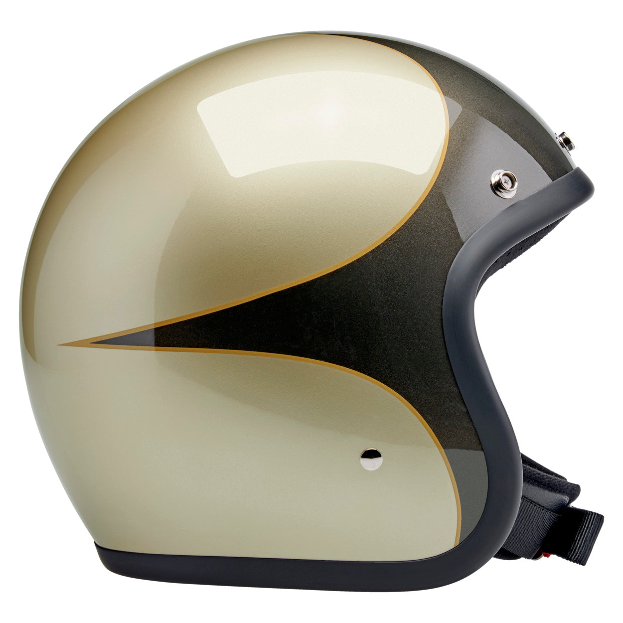 Casco Biltwell bonanza Scallop - Metallic Charcoal/Champagne