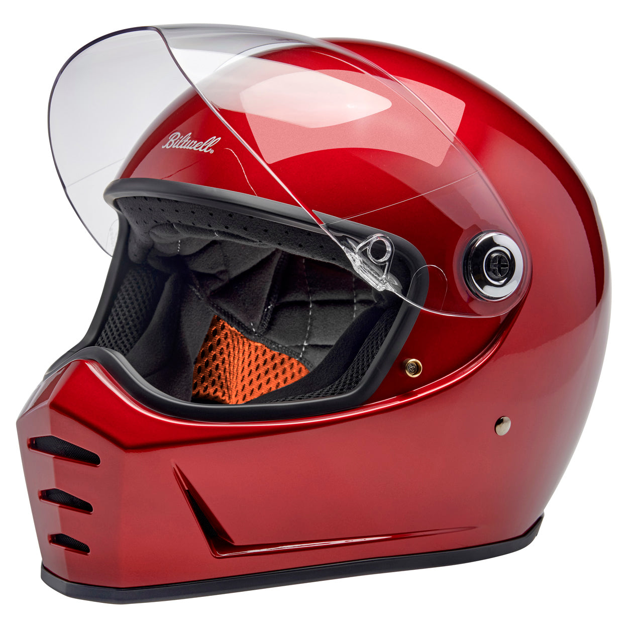 Casco Biltwell Lane Splitter - rojo cereza metalico