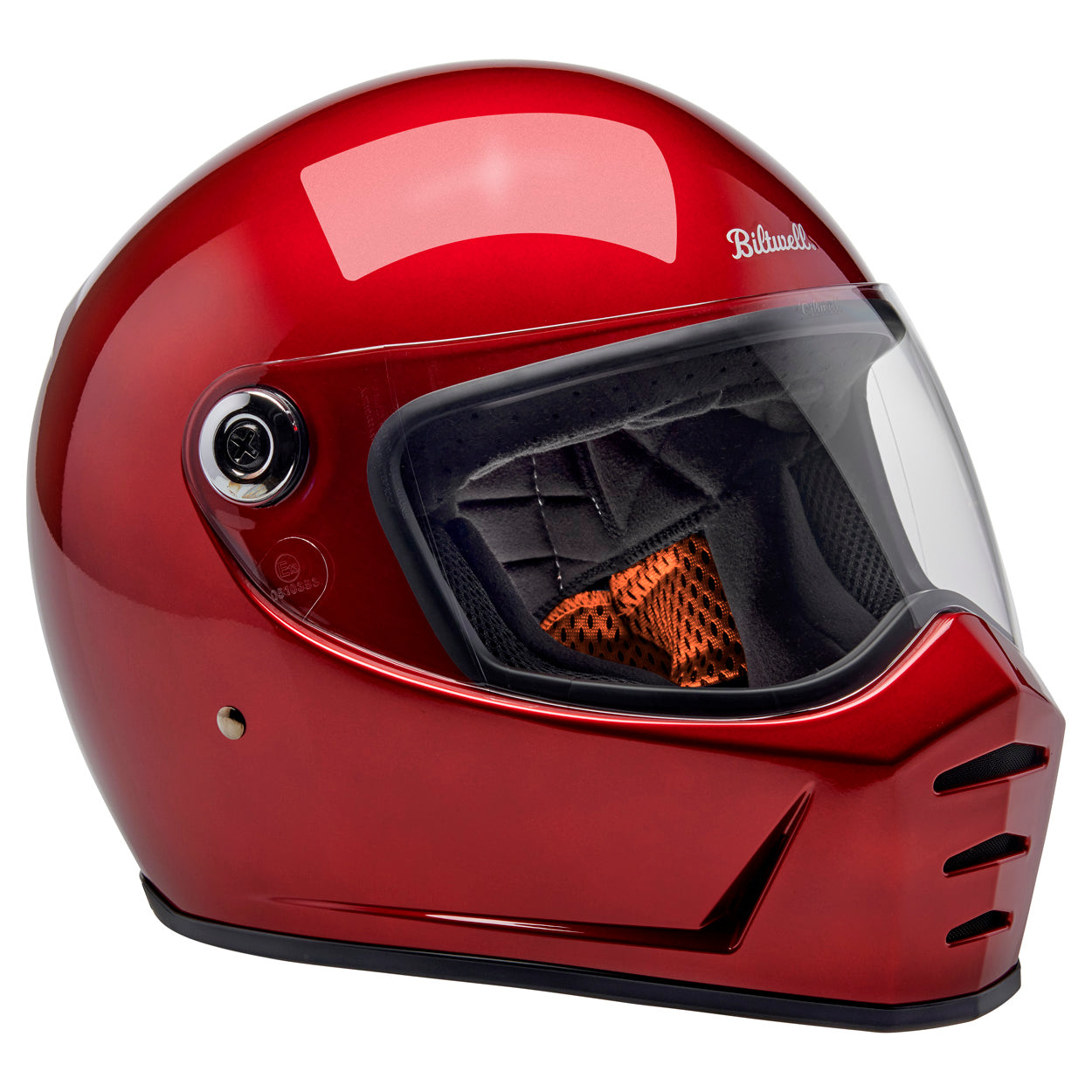 Casco Biltwell Lane Splitter - rojo cereza metalico