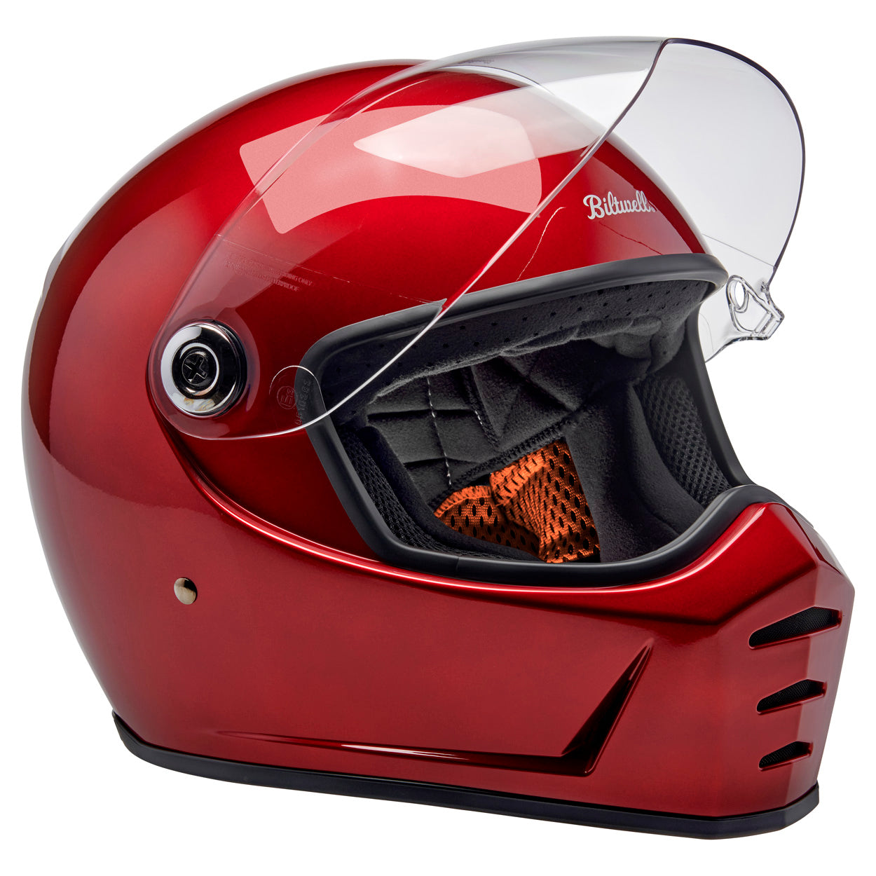 Casco Biltwell Lane Splitter - rojo cereza metalico
