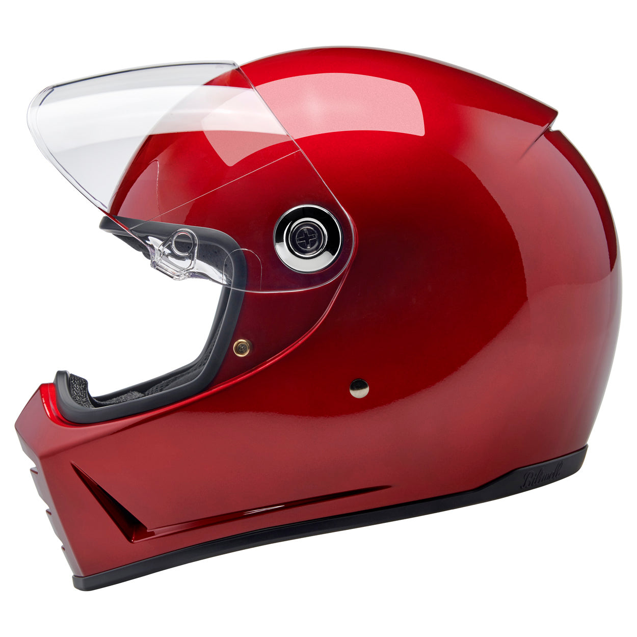 Casco Biltwell Lane Splitter - rojo cereza metalico