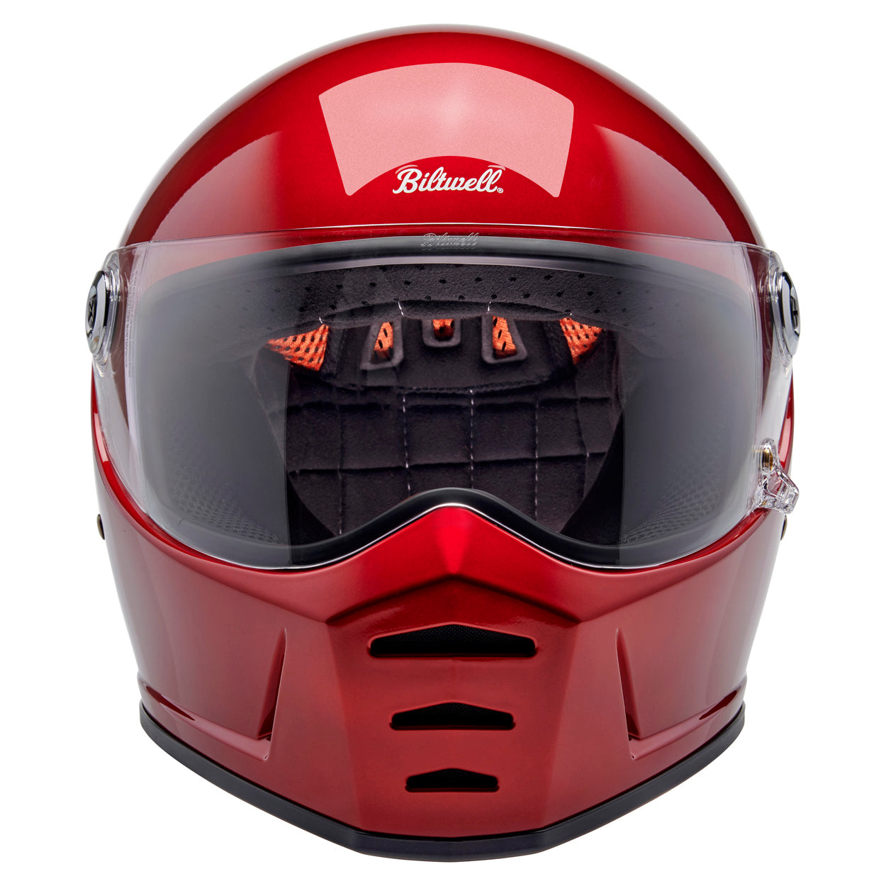 Casco Biltwell Lane Splitter - rojo cereza metalico