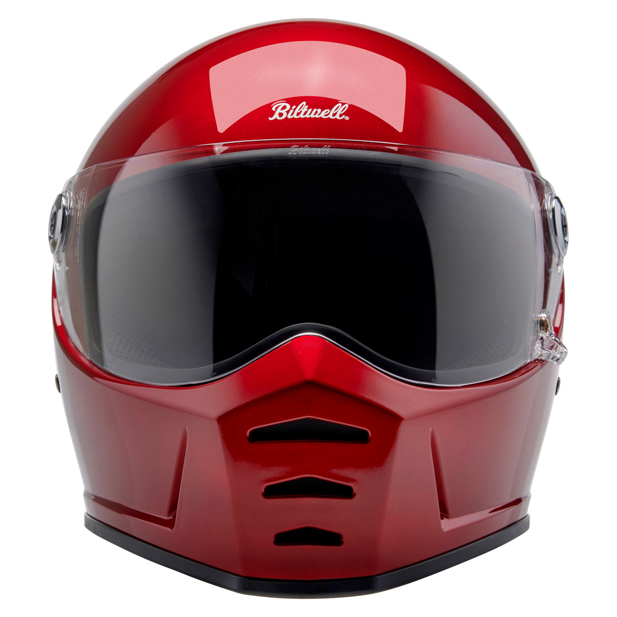 Casco Biltwell Lane Splitter - rojo cereza metalico