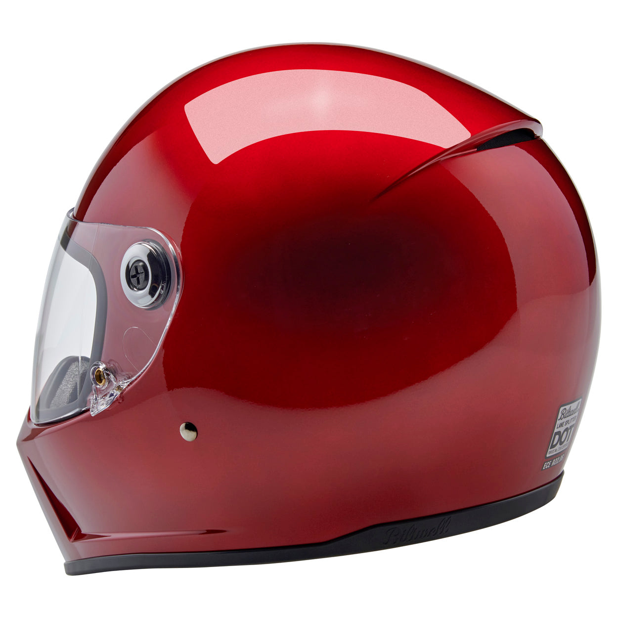 Casco Biltwell Lane Splitter - rojo cereza metalico