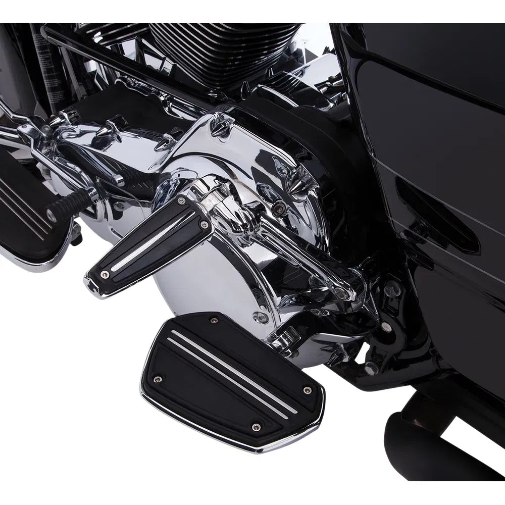 Plancha Twin Rail - Con Adaptador - Cromo