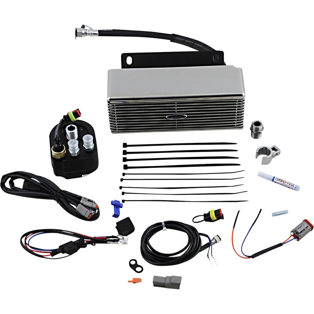 Below Regulator Mount Oil Cooler - Stainless Steel