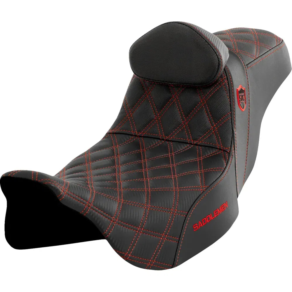 Asiento Pro Series SDC Performance Grip - Asiento Pro Series SDC Performance - con respaldo - Punto rojo - FLH/FLT '08-'23