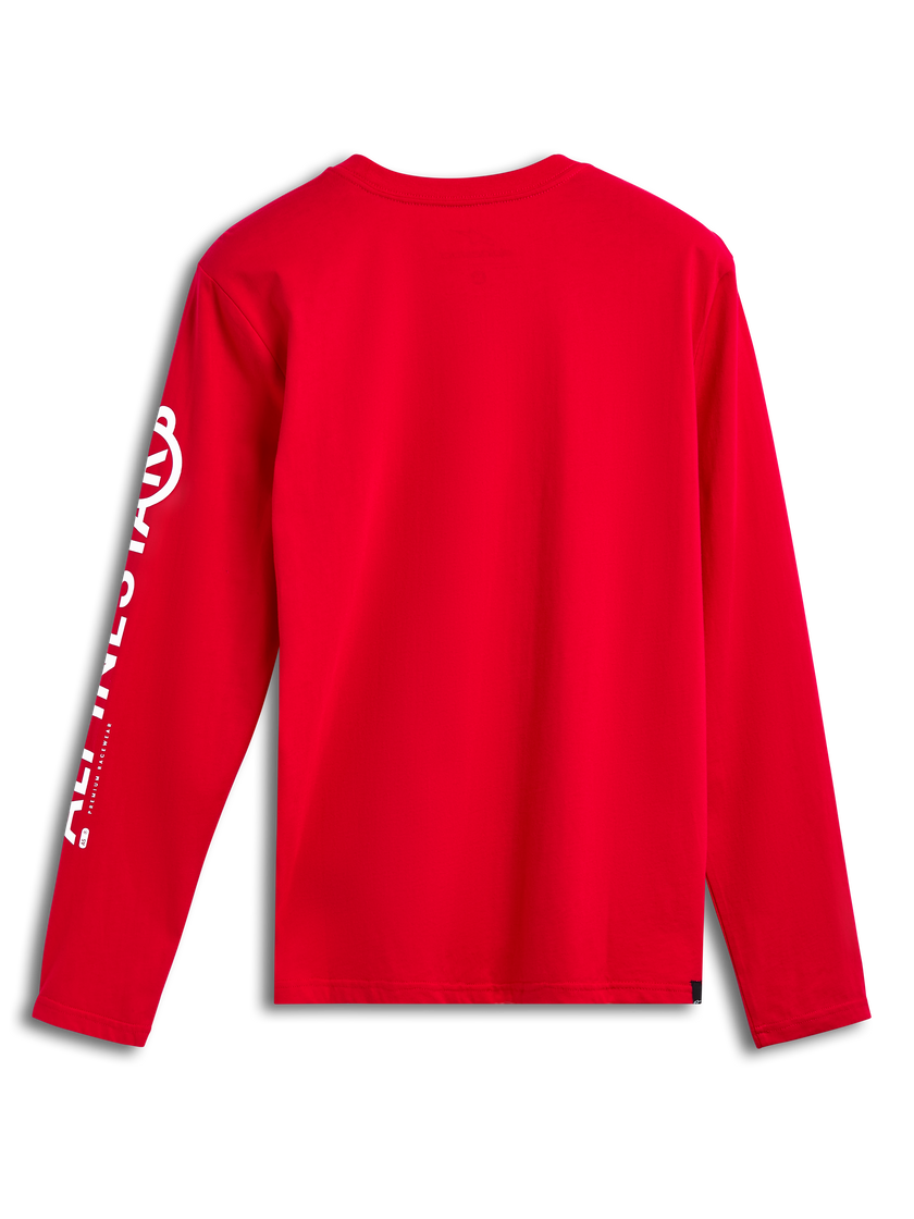 Playera manga larga Alpinestars Committed CSF - rojo