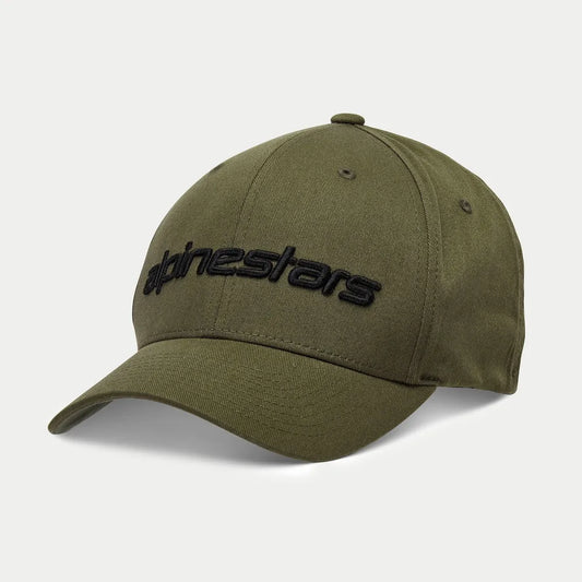 Gorra Alpinestars Linear - Verde Militar/Negro
