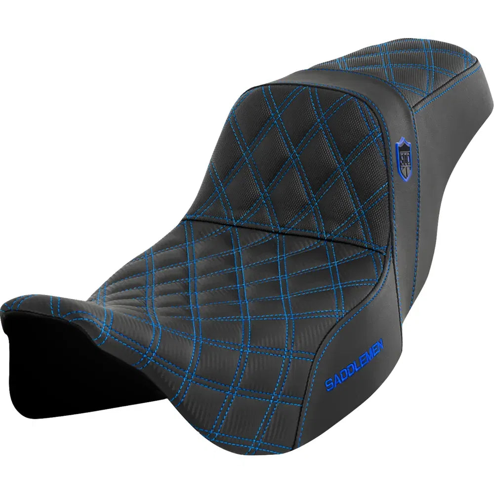 Asiento Pro Series SDC Performance Grip - Asiento Pro Series SDC Performance - sin respaldo - Costura azul - FLH/FLT '08-'23