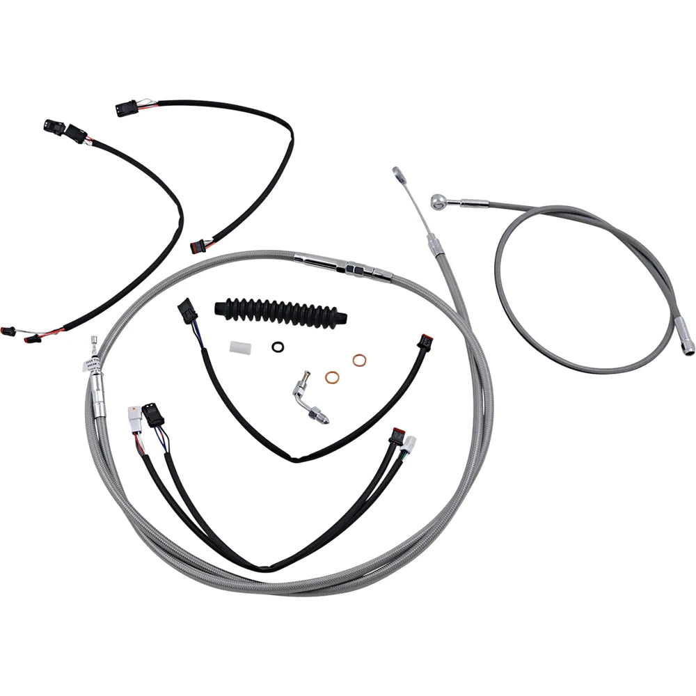 Kit de instalación de manillar XR - Kit de instalación de manillar XR - Colgadores Ape de 15"-17" - Softail '18-'24 - Acero inoxidable/cromo