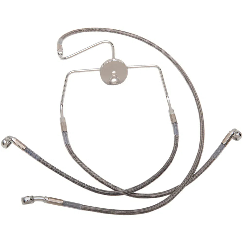 Brake Line - Front - +8" - Stainless Steel