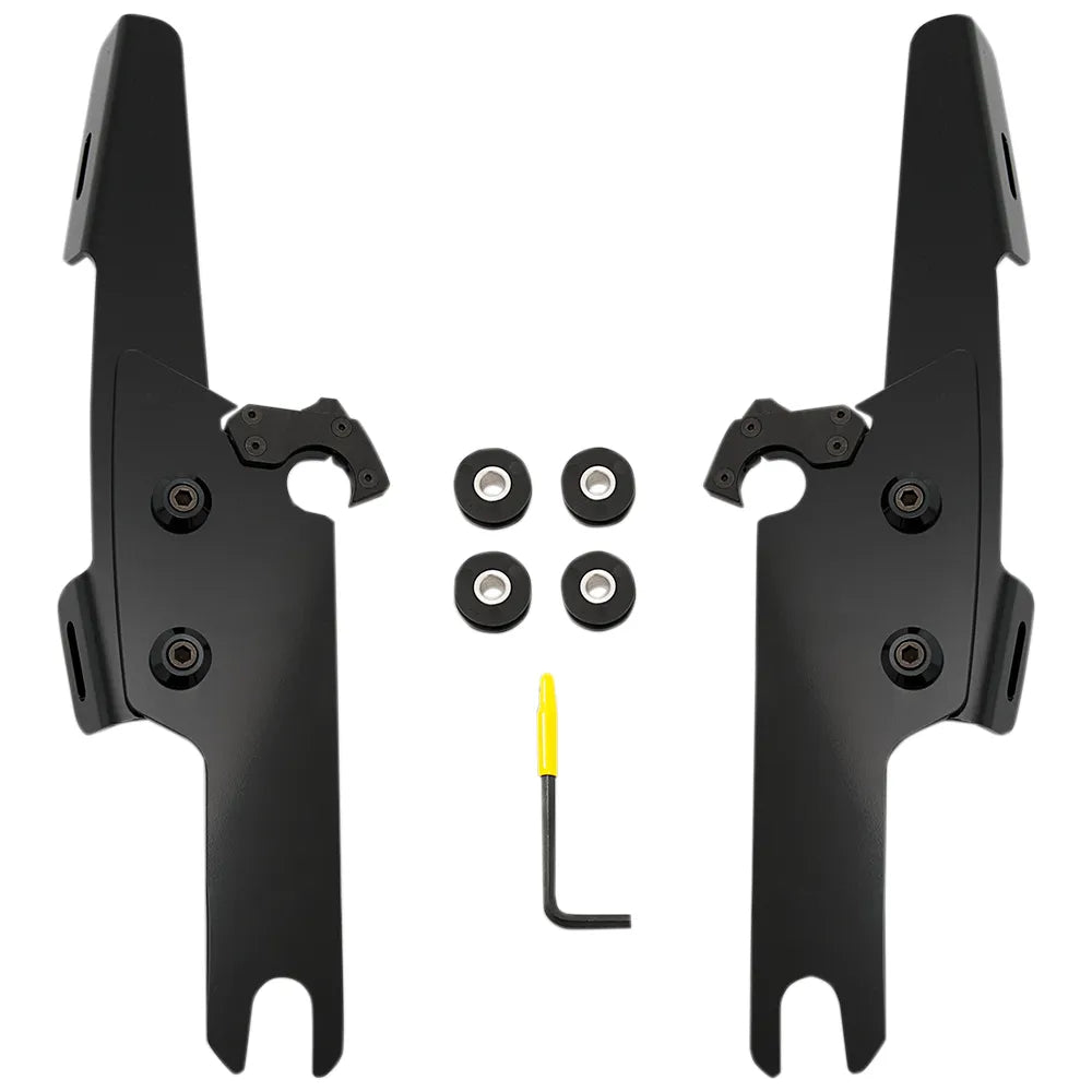 Kit de montaje completo con bloqueo de gatillo para parabrisas Fats/Slim - Kit de montaje Fats/Slim - Negro - FLRT