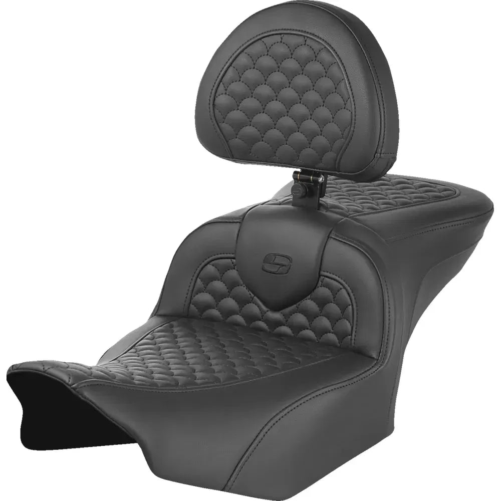 Asiento Dragon Scale Stitch RoadSofa™ - Asiento Roadsofa™ - Dragon Scale Stitch - con respaldo - FLTR/FLHX '23-'25