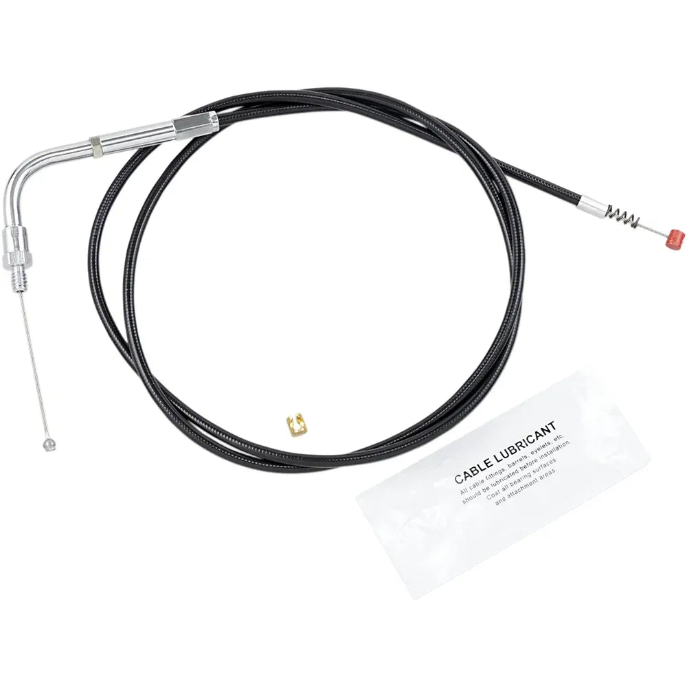 Cable de acelerador/ralentí de vinilo negro