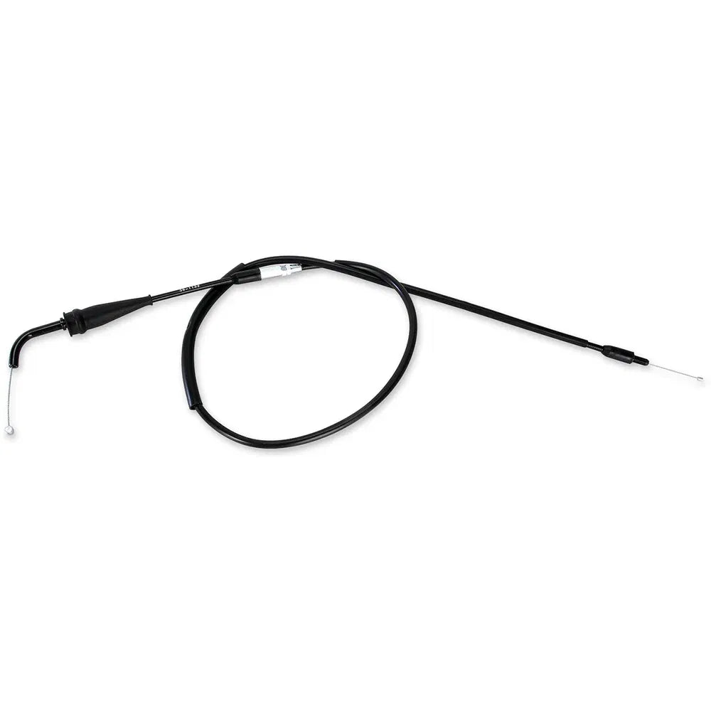 Cable del acelerador de vinilo negro.