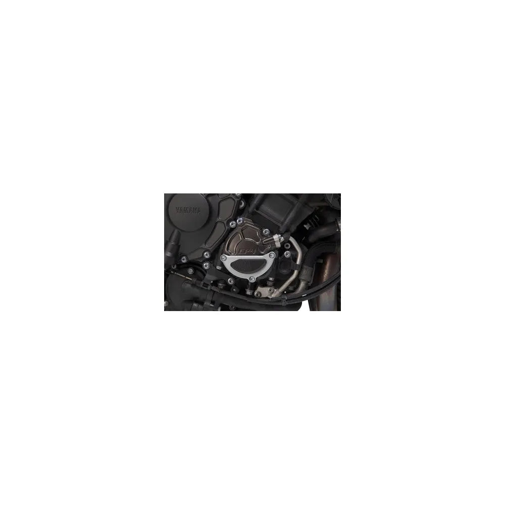 Engine Case Protector - Black/Silver - Yamaha - MT-