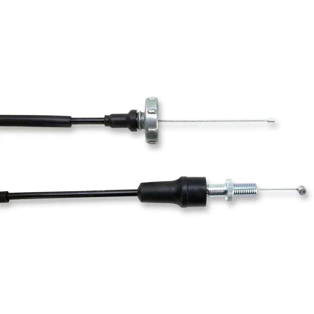 Cable del acelerador de vinilo negro.