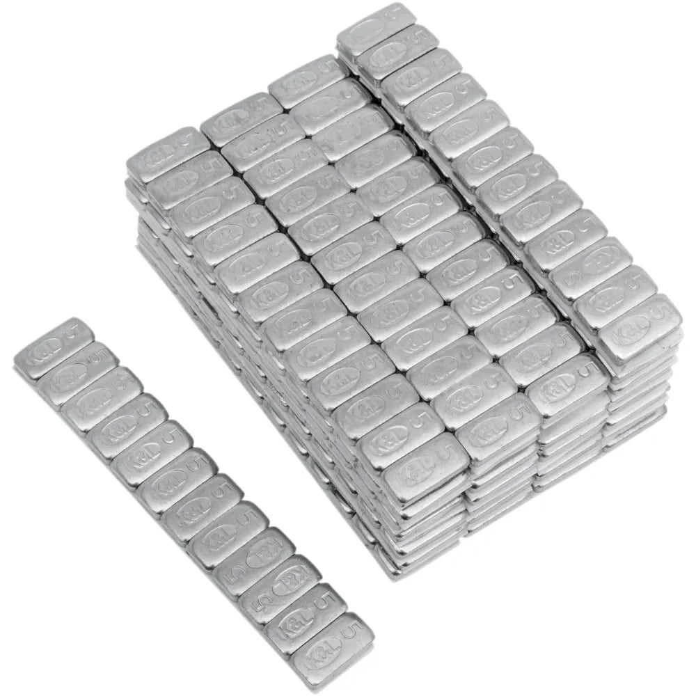 Wheel Weights - Steel - Stick-On - 5 Gram - Chrome