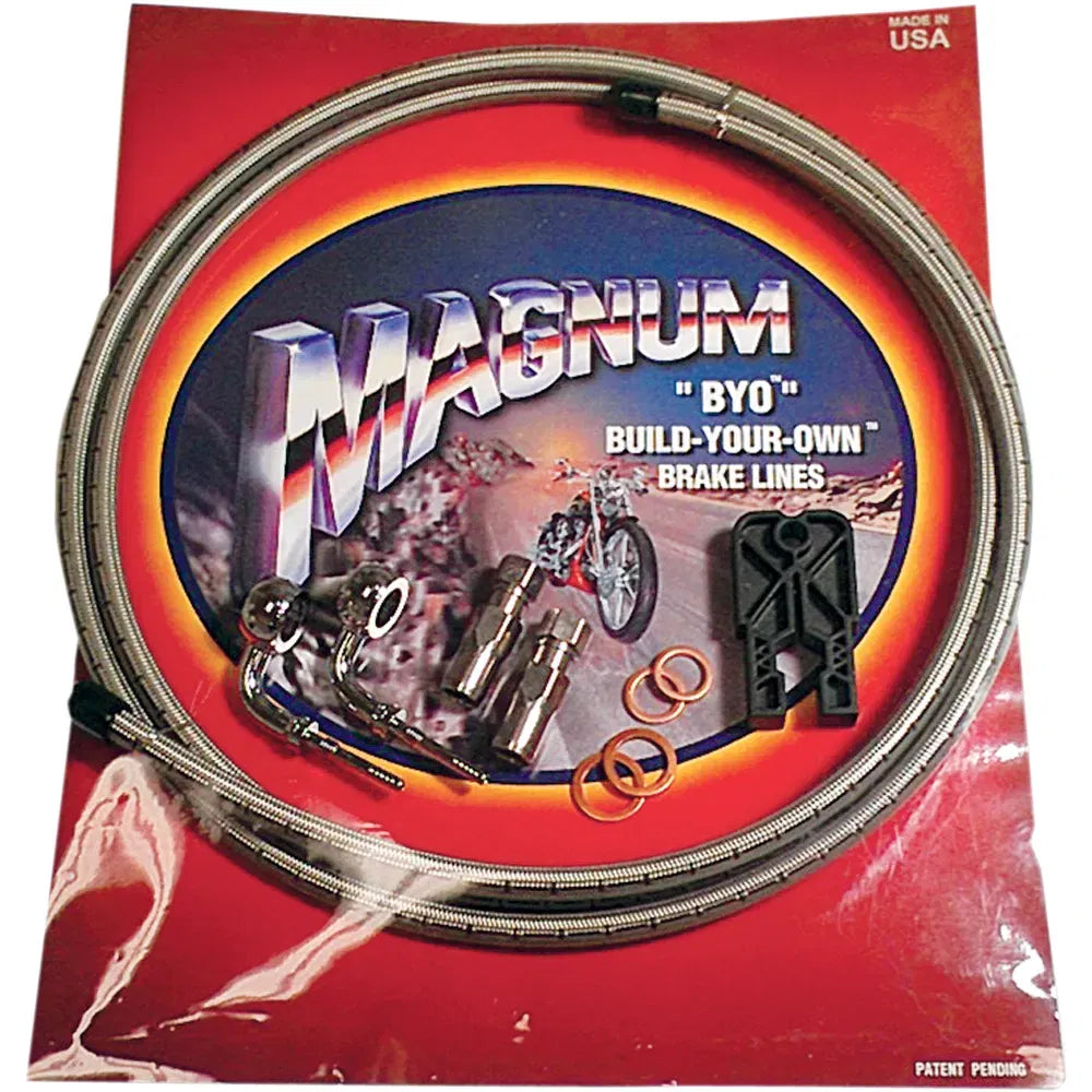 Juego de línea de freno BYO® Build-Your-Own® - Juego de línea de freno - Disco único - 7/16"-35° - 6' - Acero inoxidable