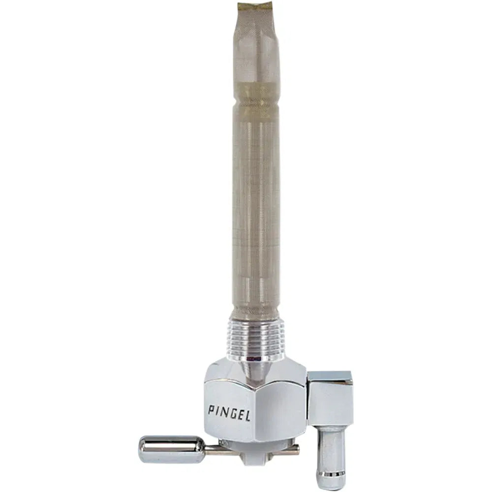 Fuel Valve - Chrome - 3/8" NPT - Hex