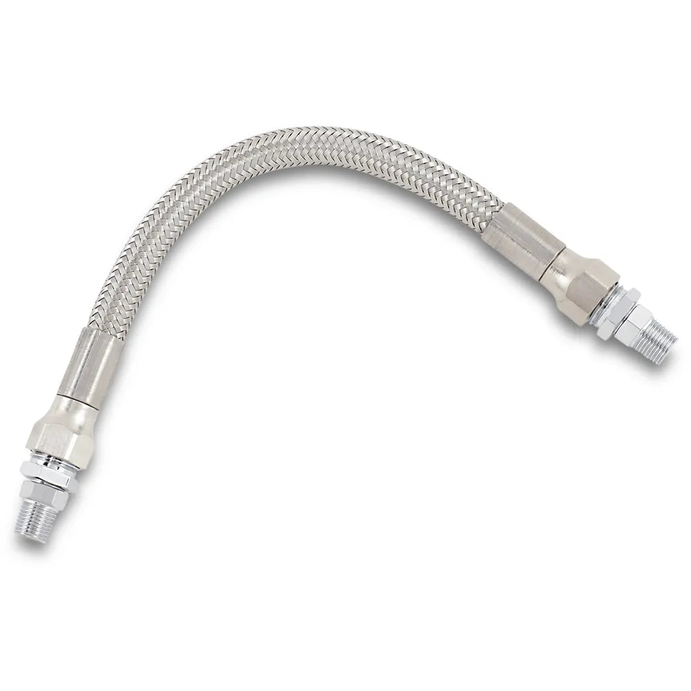 Oil Line with Fittings - Stainless Steel - 8"