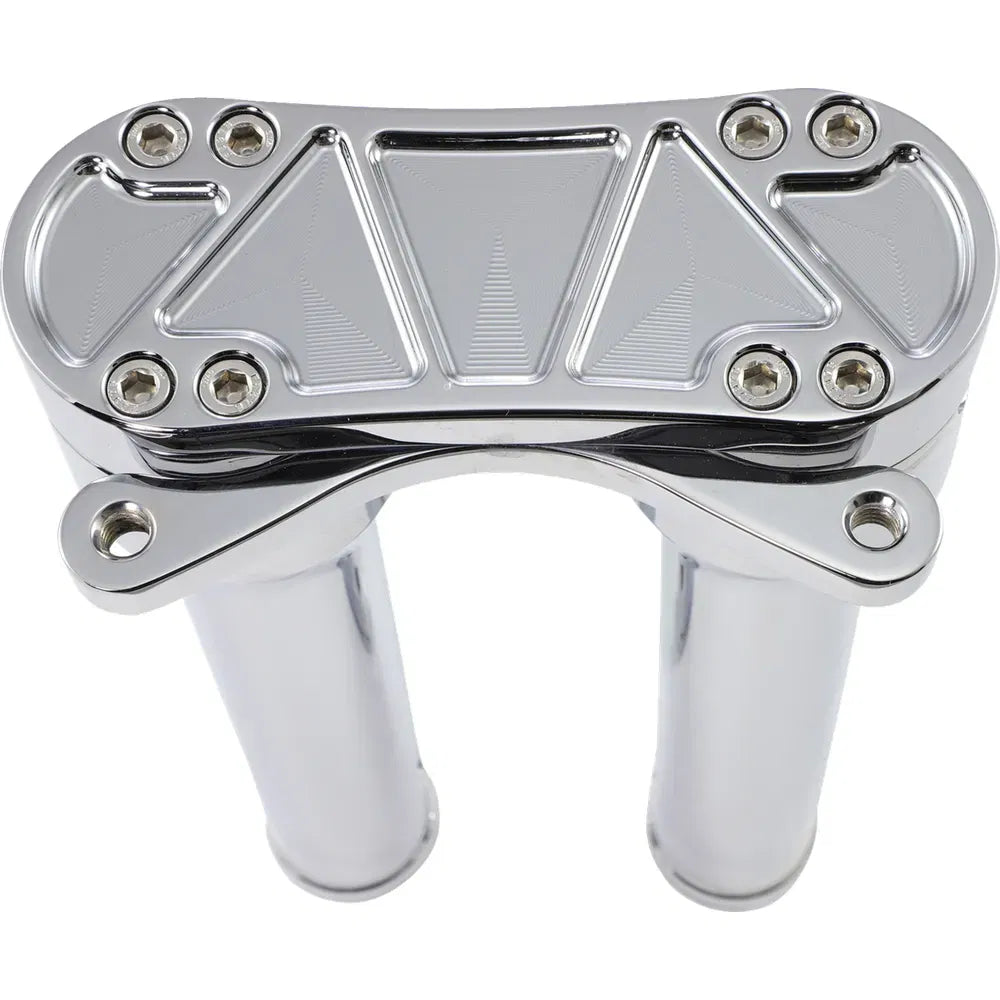 Bandit Risers - Bandit Risers - Roscado - 10" - Montaje de calibre - Cromo