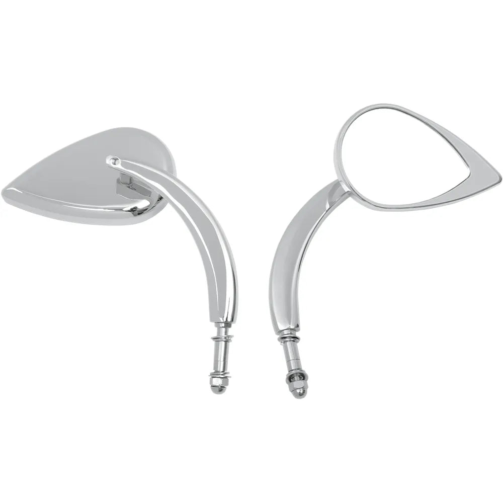 Mirror - Tear Drop - Chrome - Long Stem