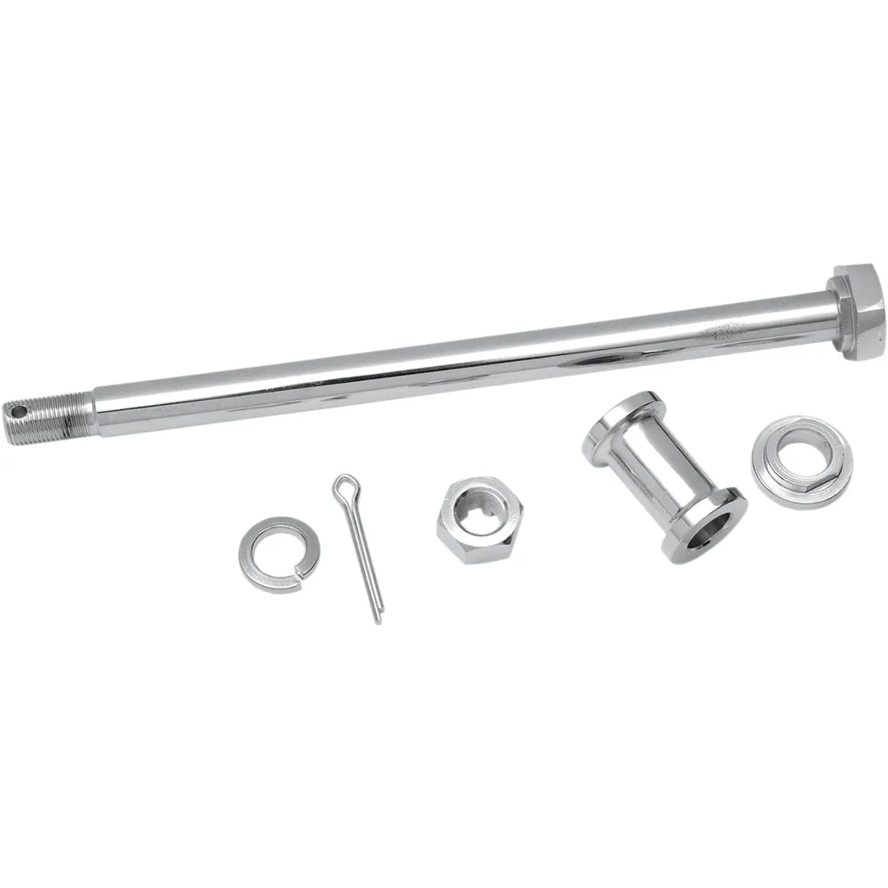 Axle - Rear - Chrome - Kit - 52-78 XL