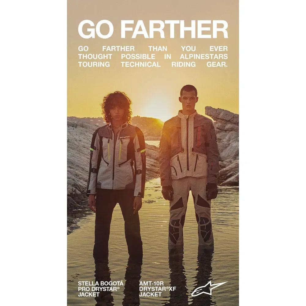 Chamarra Alpinestars AMT 10-R Drystar® XF - Gris/Arena/Naranja