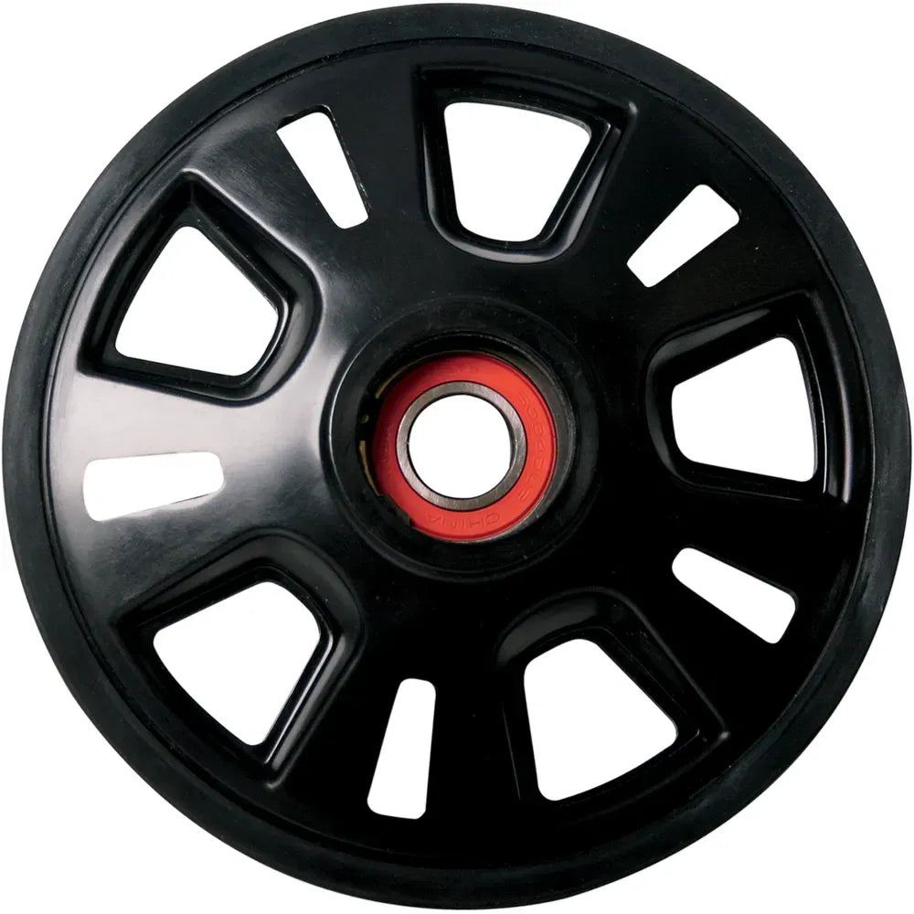 Idler Wheel with Snap Ring/Bearing 6004 - Black - Group 18 - 180 mm OD x 20 mm ID