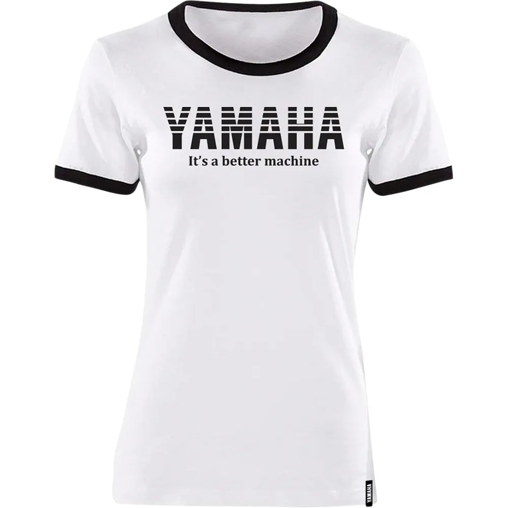 Women's Yamaha Vintage T-Shirt - White/Black - 2XL