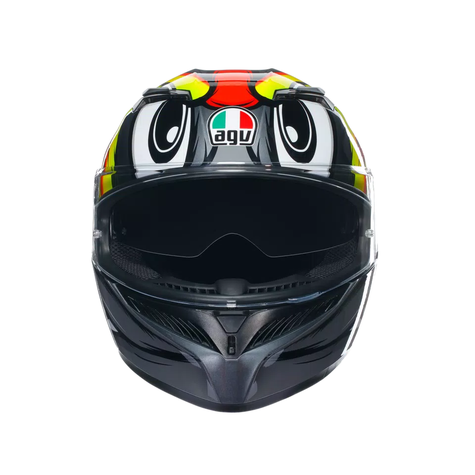 Casco AGV K3 - Birdy 2.0 - Gris/Amarillo/Rojo