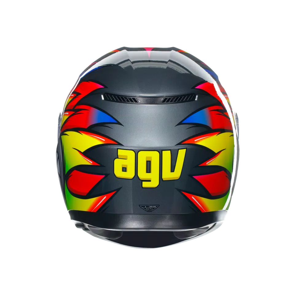 Casco AGV K3 - Birdy 2.0 - Gris/Amarillo/Rojo